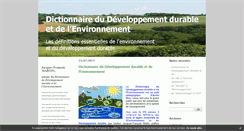 Desktop Screenshot of dictionnaire-environnement.net