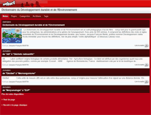 Tablet Screenshot of dictionnaire-environnement.net